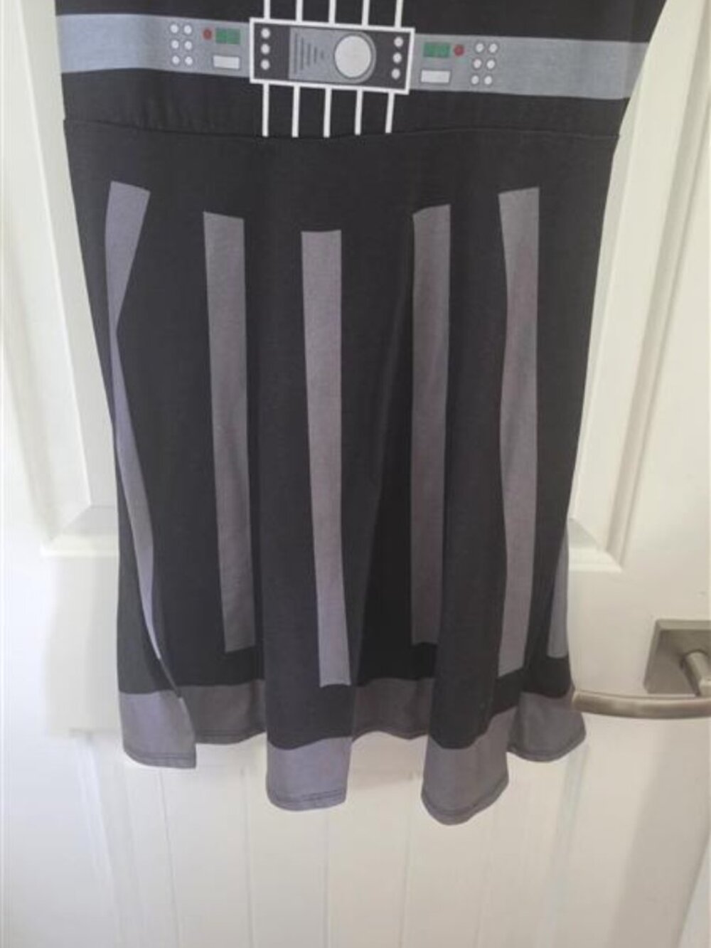 Star Wars Her Universe Darth Vader Fit & Flare Dress Black Gray Medium - Picture 4 of 5